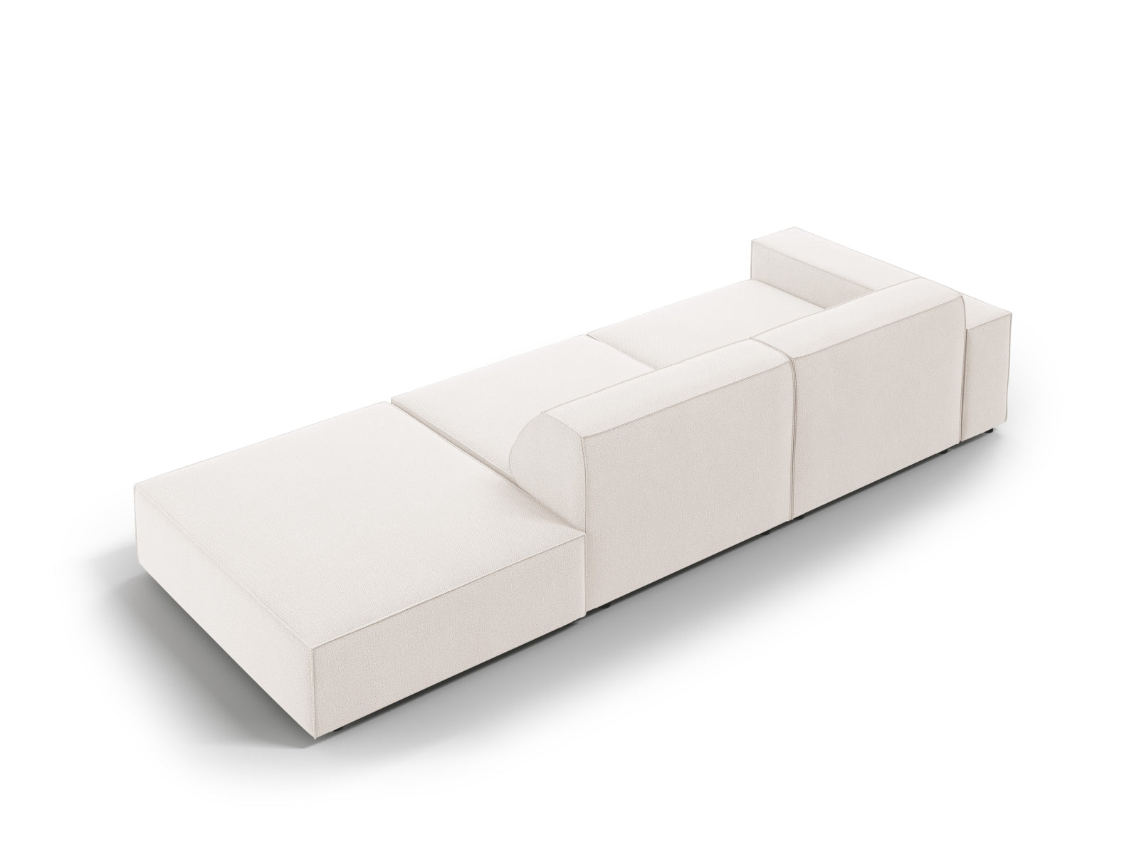 Erleben Sie das Jodie Modulares Sofa open rechts 3 Sitzer von Micadoni – ein elegantes, komfortables Möbelstück, das sich perfekt an Ihren Wohnstil anpasst.