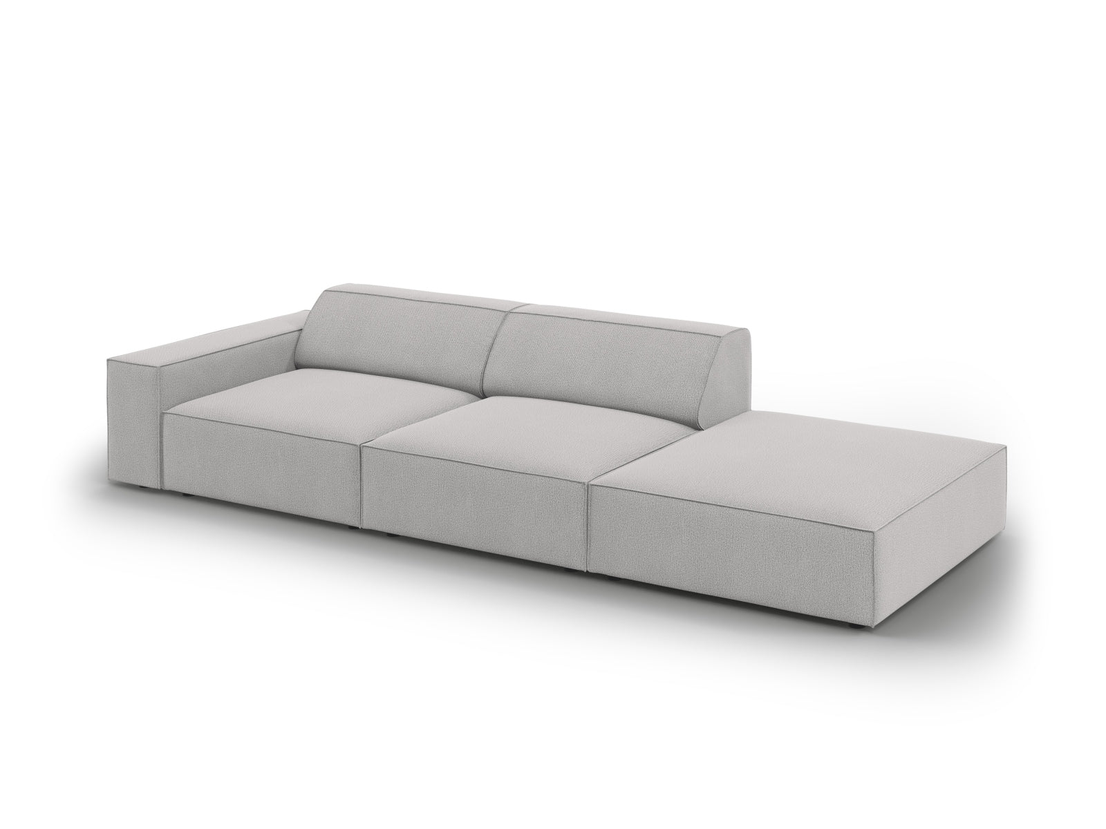Erleben Sie das Jodie Modulares Sofa open rechts 3 Sitzer von Micadoni – ein elegantes, anpassbares Möbelstück für Ihr stilvolles Zuhause.