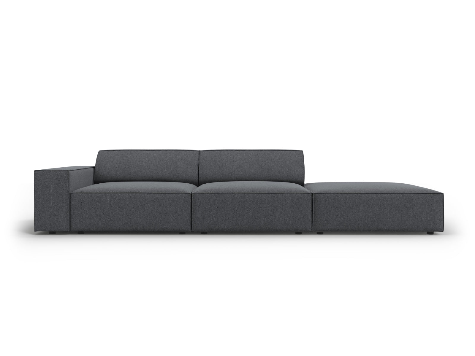 Jodie Modulares Sofa open rechts 3 Sitzer in Dark Grey-Megan präsentiert im Onlineshop von KAQTU Design AG. L-Sofa rechts ist von Micadoni