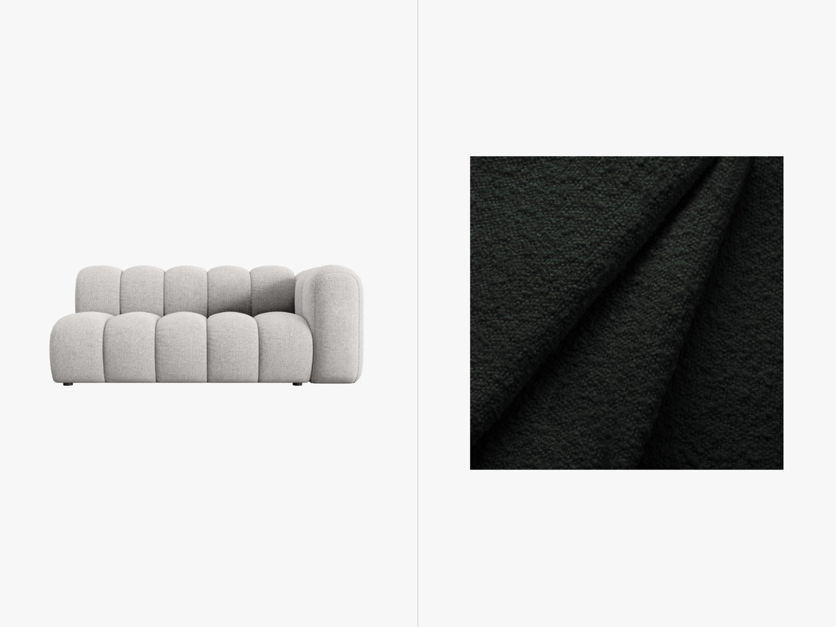 Lupine Boucle rechts Modular Sofa 3 Sitzer in Black-Baloo präsentiert im Onlineshop von KAQTU Design AG. Modulares Sofa ist von Micadoni