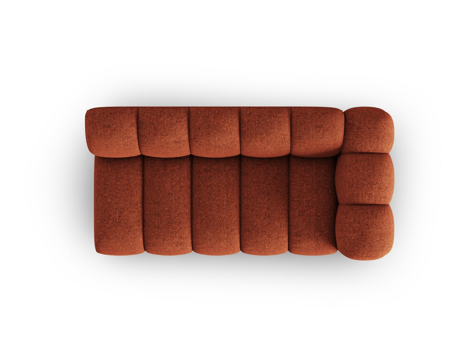 Lupine Modular Sofa rechts 3 Sitzer in Terracotta präsentiert im Onlineshop von KAQTU Design AG. Modulares Sofa ist von Micadoni