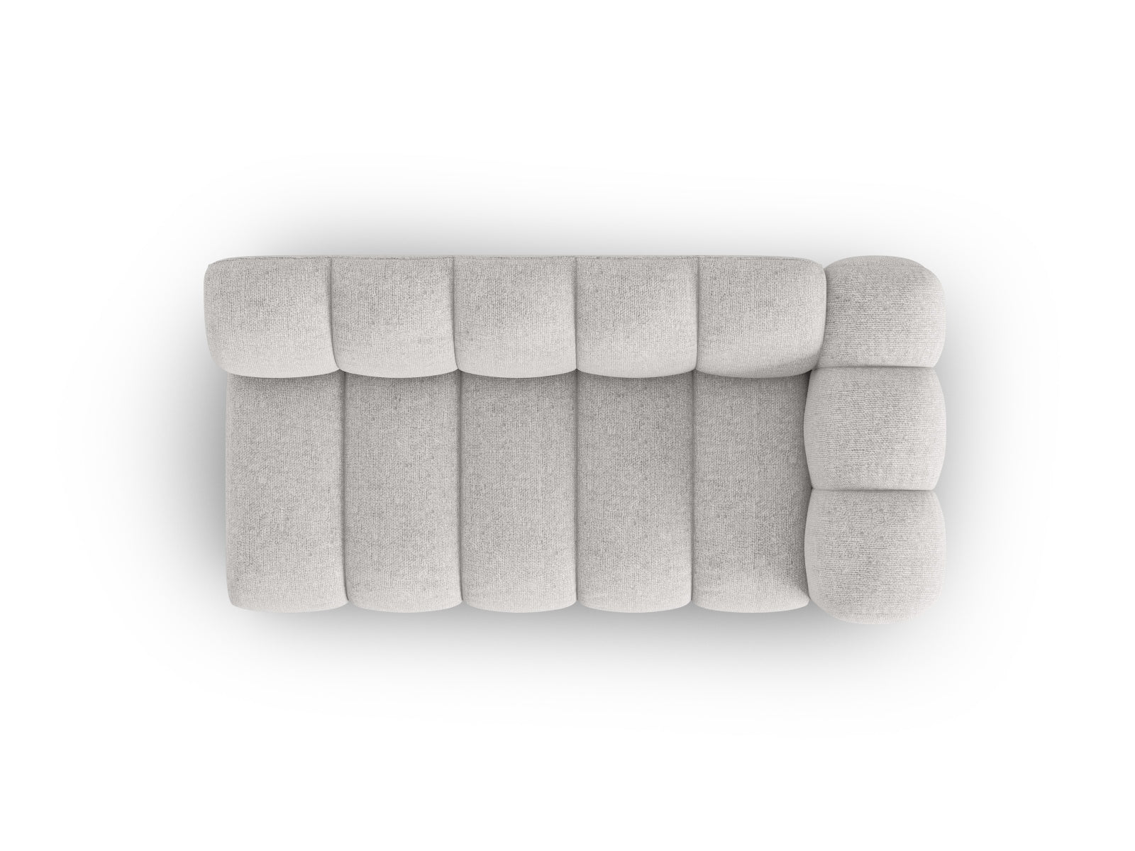 Lupine Modular Sofa rechts 3 Sitzer in Light Grey präsentiert im Onlineshop von KAQTU Design AG. Modulares Sofa ist von Micadoni