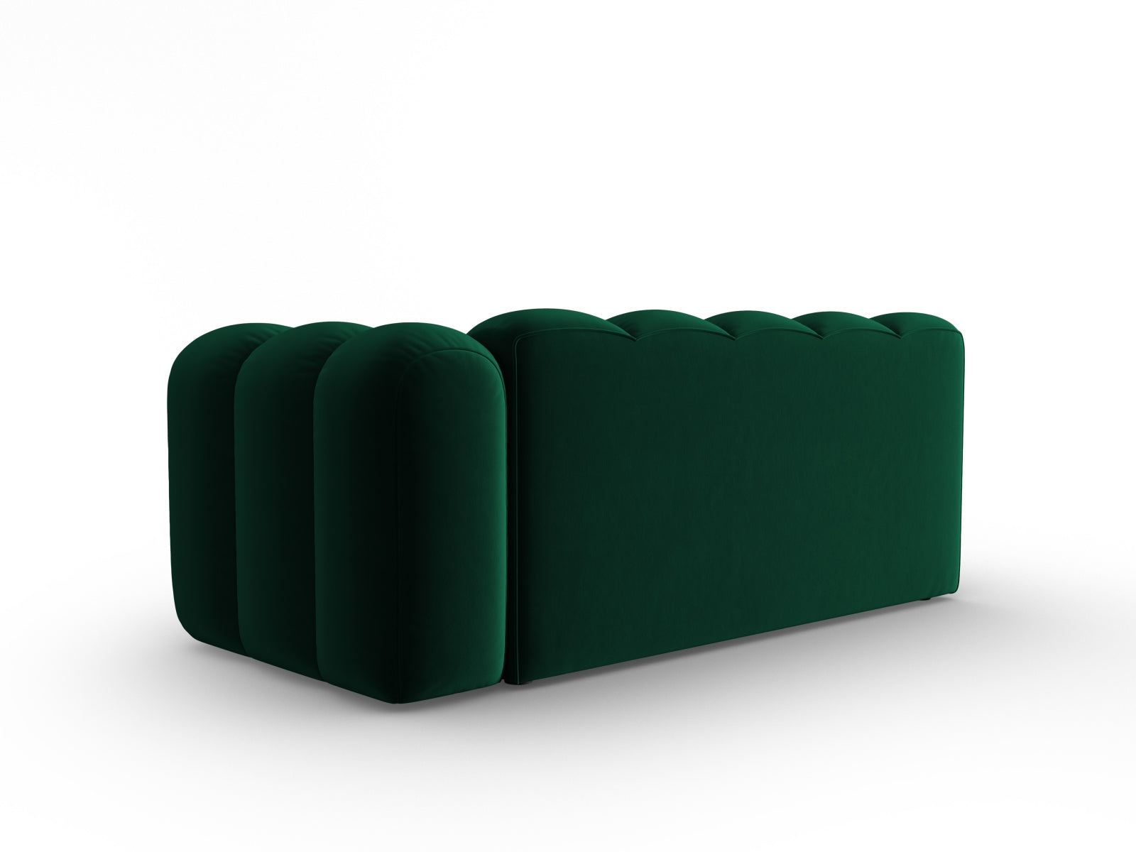 Modulares 3-Sitzer Sofa Lupine in edlem Flaschengrün, rechtsseitig, perfekt für moderne und gemütliche Wohnkonzepte.