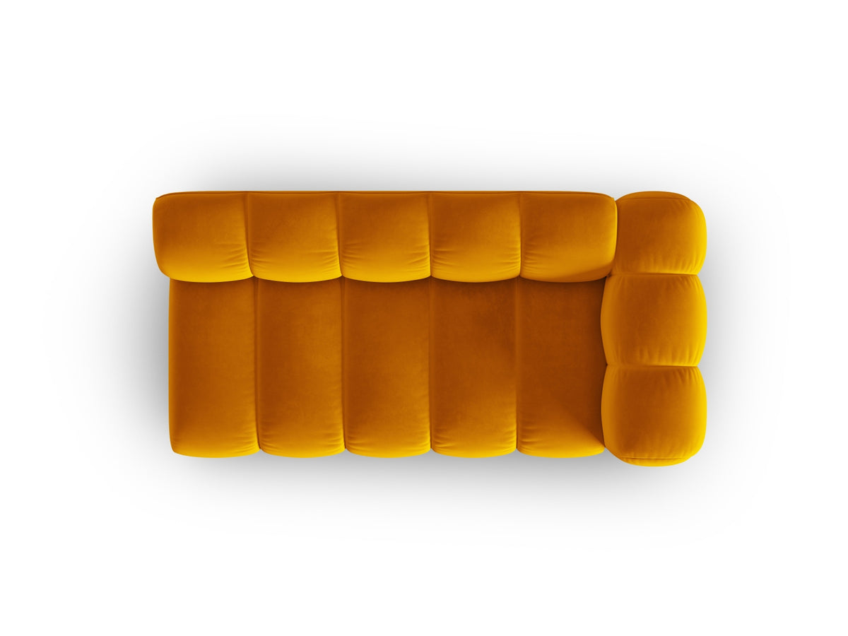 Lupine Velour Modular Sofa rechts 3 Sitzer in Yellow-Salvador präsentiert im Onlineshop von KAQTU Design AG. Modulares Sofa ist von Micadoni