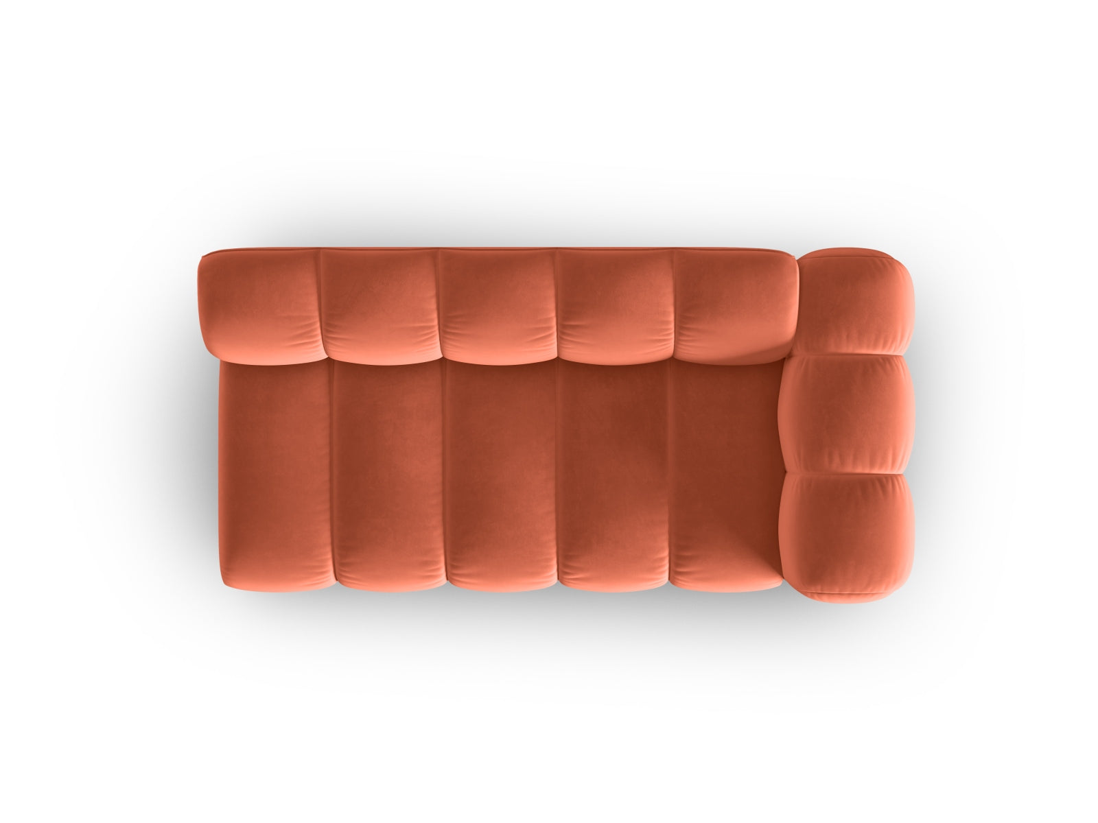 Erleben Sie das Lupine Velour Modular Sofa rechts 3 Sitzer von Micadoni: elegantes Design, hervorragender Komfort und flexible Gestaltungsmöglichkeiten für Ihr Wohnambiente.