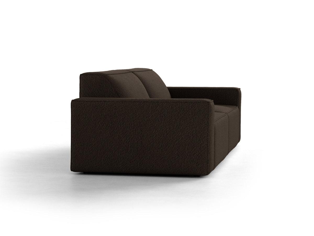 Jodie Boucle modulares Sofa 3 Sitzer in Brown-Baloo präsentiert im Onlineshop von KAQTU Design AG. 3er Sofa ist von Micadoni