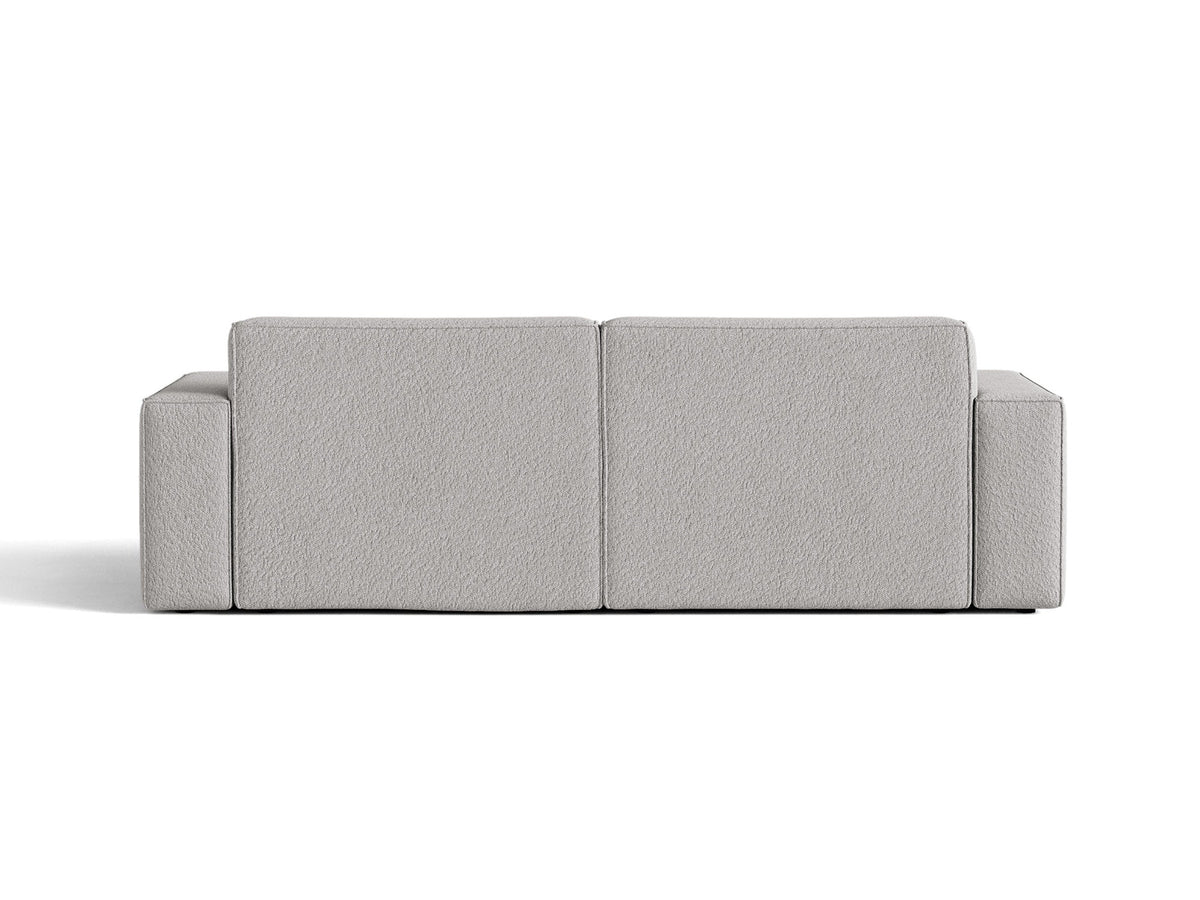 Jodie Boucle modulares Sofa 3 Sitzer in Light Grey-Baloo präsentiert im Onlineshop von KAQTU Design AG. 3er Sofa ist von Micadoni