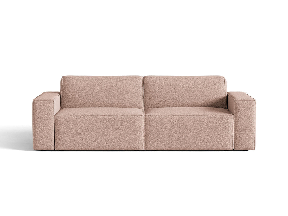 Jodie Boucle modulares Sofa 3 Sitzer in Powder Pink-Baloo präsentiert im Onlineshop von KAQTU Design AG. 3er Sofa ist von Micadoni