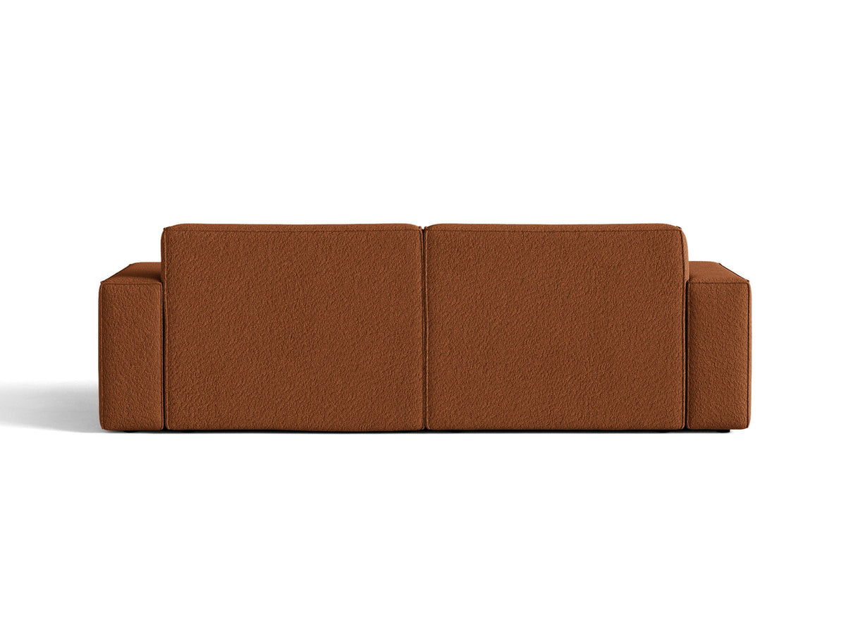 Jodie Boucle modulares Sofa 3 Sitzer in Terracotta-Baloo präsentiert im Onlineshop von KAQTU Design AG. 3er Sofa ist von Micadoni