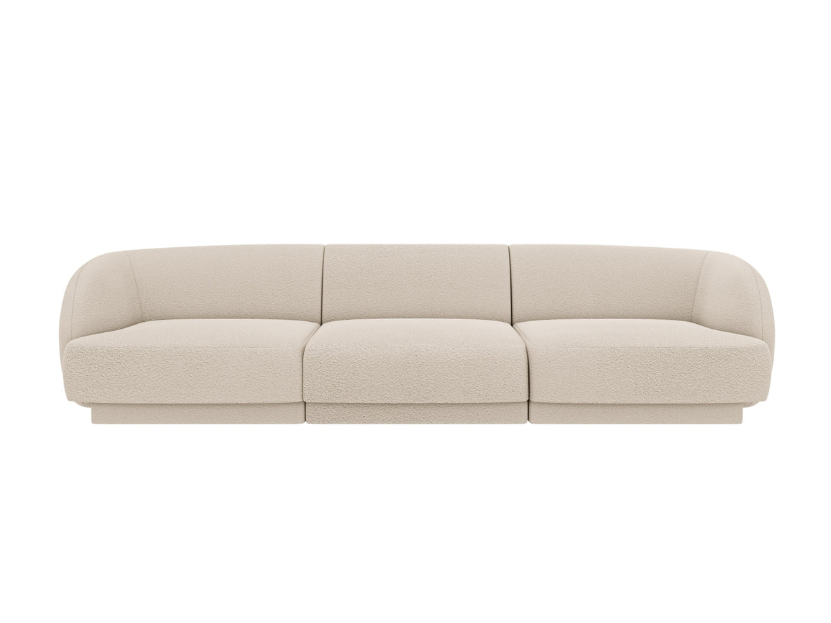 Miley Boucle Sofa 3 Sitzer in Beige-Baloo präsentiert im Onlineshop von KAQTU Design AG. 3er Sofa ist von Micadoni