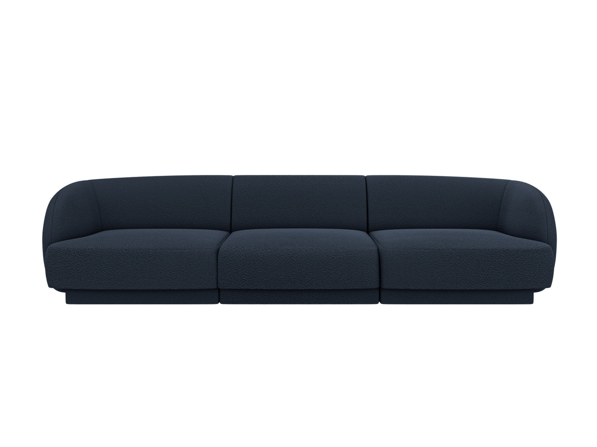 Miley Boucle Sofa 3 Sitzer in Dark Blue-Baloo präsentiert im Onlineshop von KAQTU Design AG. 3er Sofa ist von Micadoni
