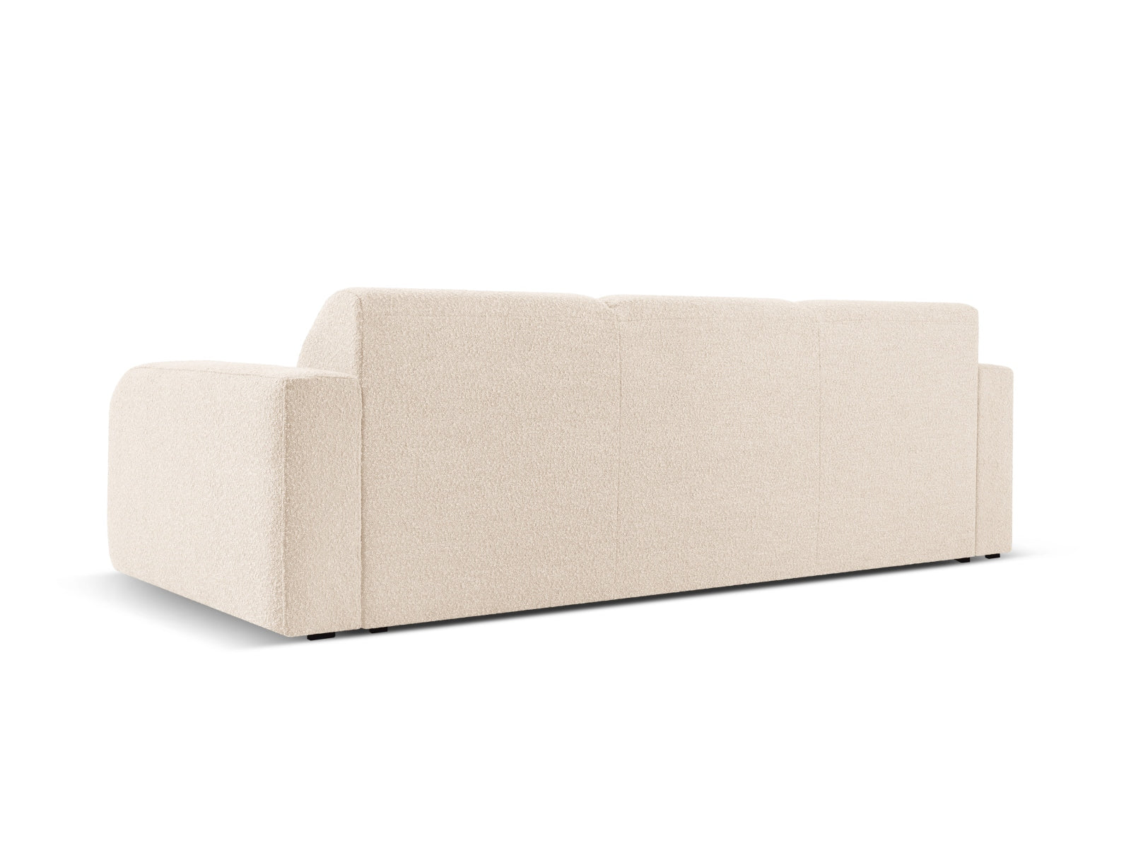 Stilvolles 3-Sitzer Sofa Molino Boucle in warmem Beige, perfekt für moderne Wohnkonzepte und gemütliche Atmosphäre.