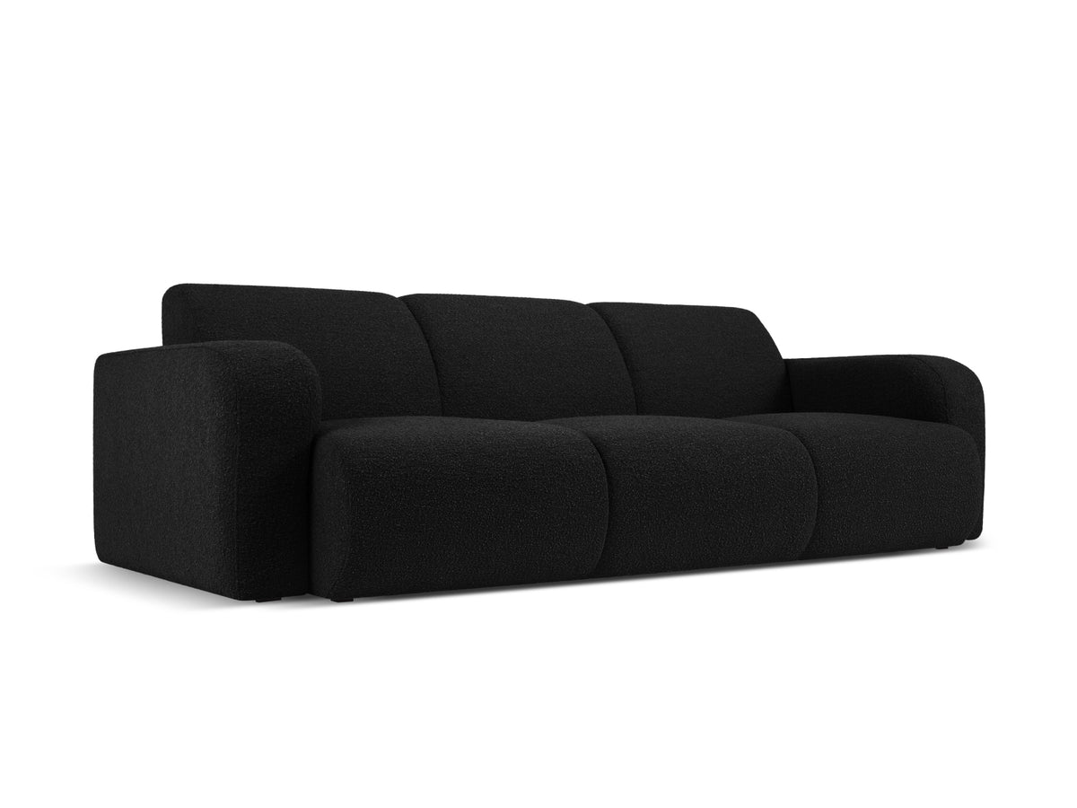 Molino Boucle Sofa 3 Sitzer in Black-Baloo präsentiert im Onlineshop von KAQTU Design AG. 3er Sofa ist von Micadoni