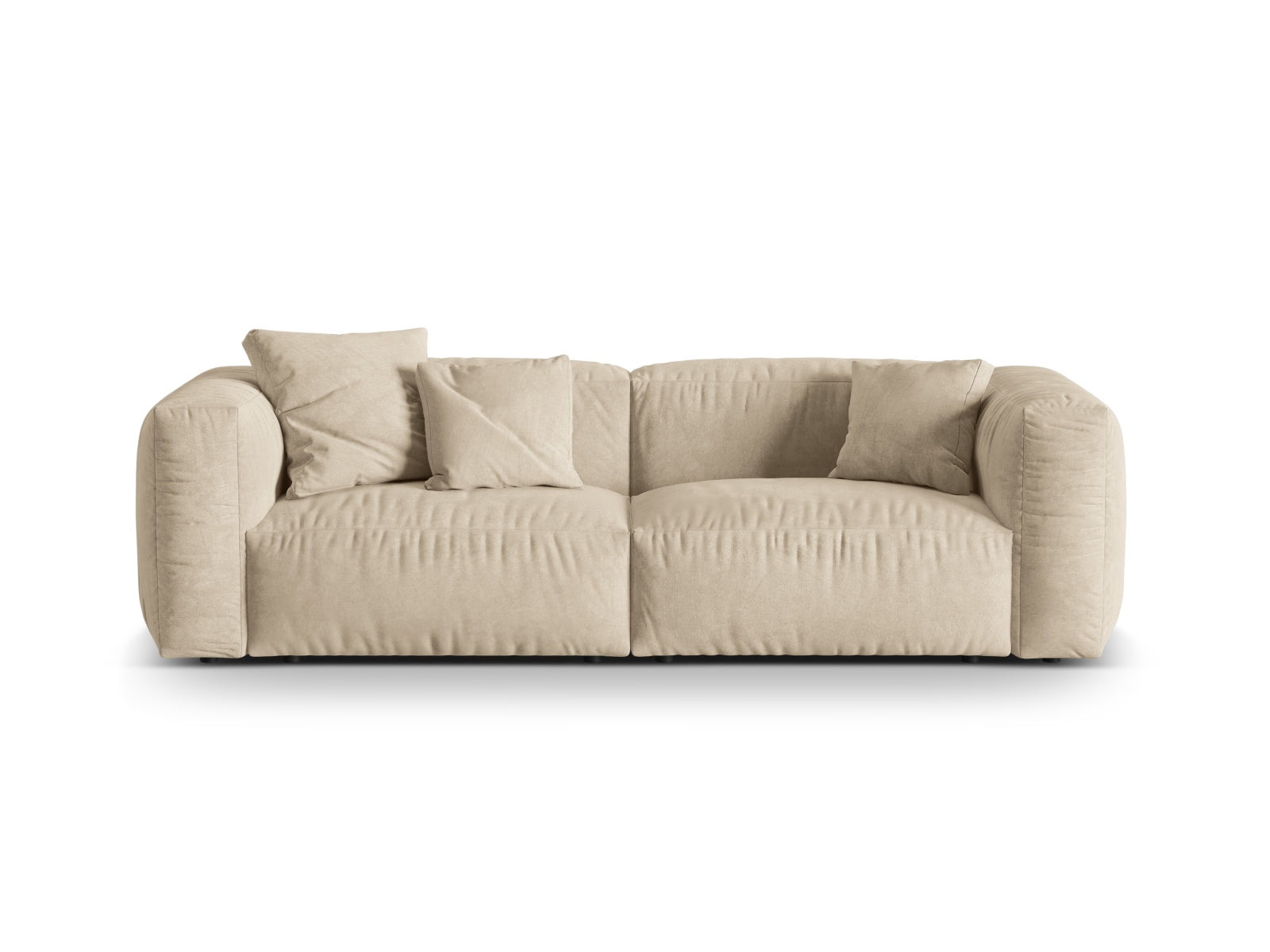 Martina Modulares Sofa 3 Sitzer in Light Beige-Vogue präsentiert im Onlineshop von KAQTU Design AG. 3er Sofa ist von Micadoni