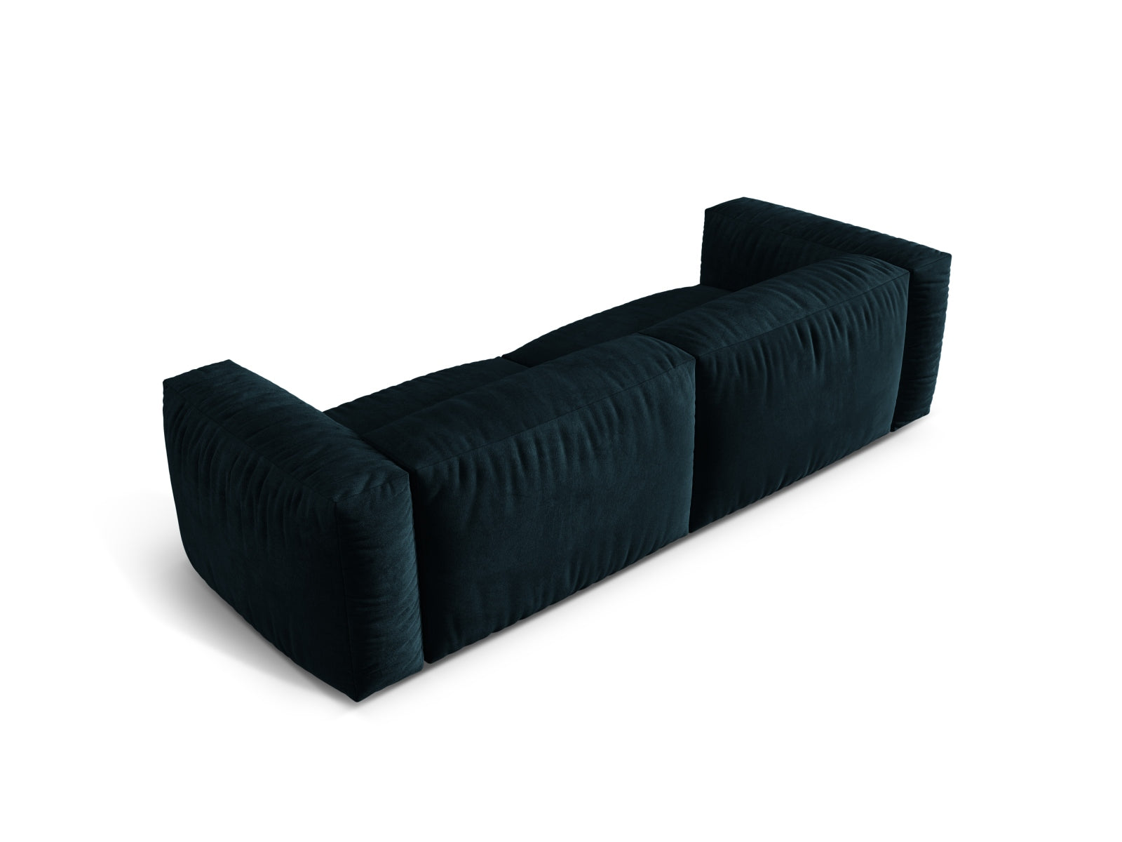 Modernes Martina 3-Sitzer Sofa in tiefem Petrol, perfekt für gemütliche Wohnzimmer. Flexibles, modulares Design von Micadoni für persönliche Gestaltung.