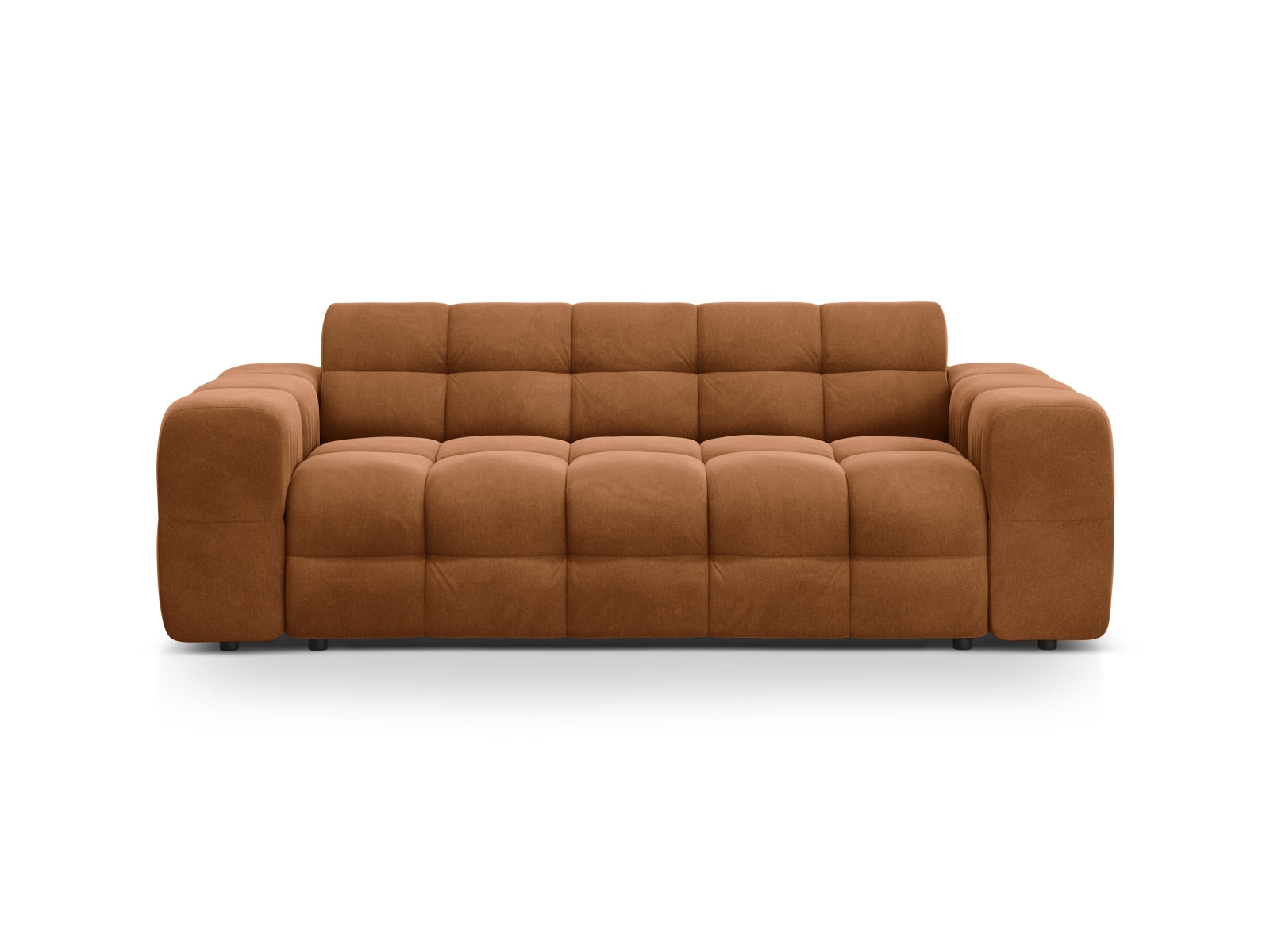 Kendal Velour Sofa 3 Sitzer in Camel präsentiert im Onlineshop von KAQTU Design AG. 3er Sofa ist von Micadoni