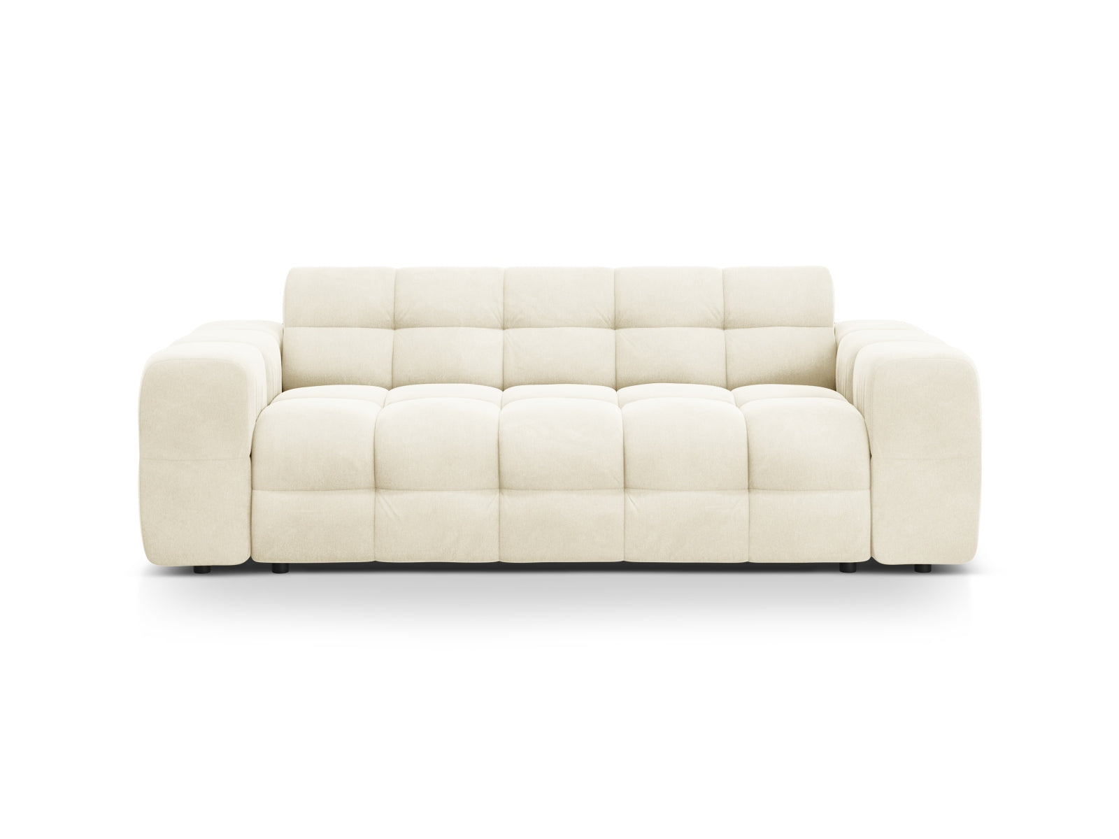 Kendal Velour Sofa 3 Sitzer in Ivory präsentiert im Onlineshop von KAQTU Design AG. 3er Sofa ist von Micadoni