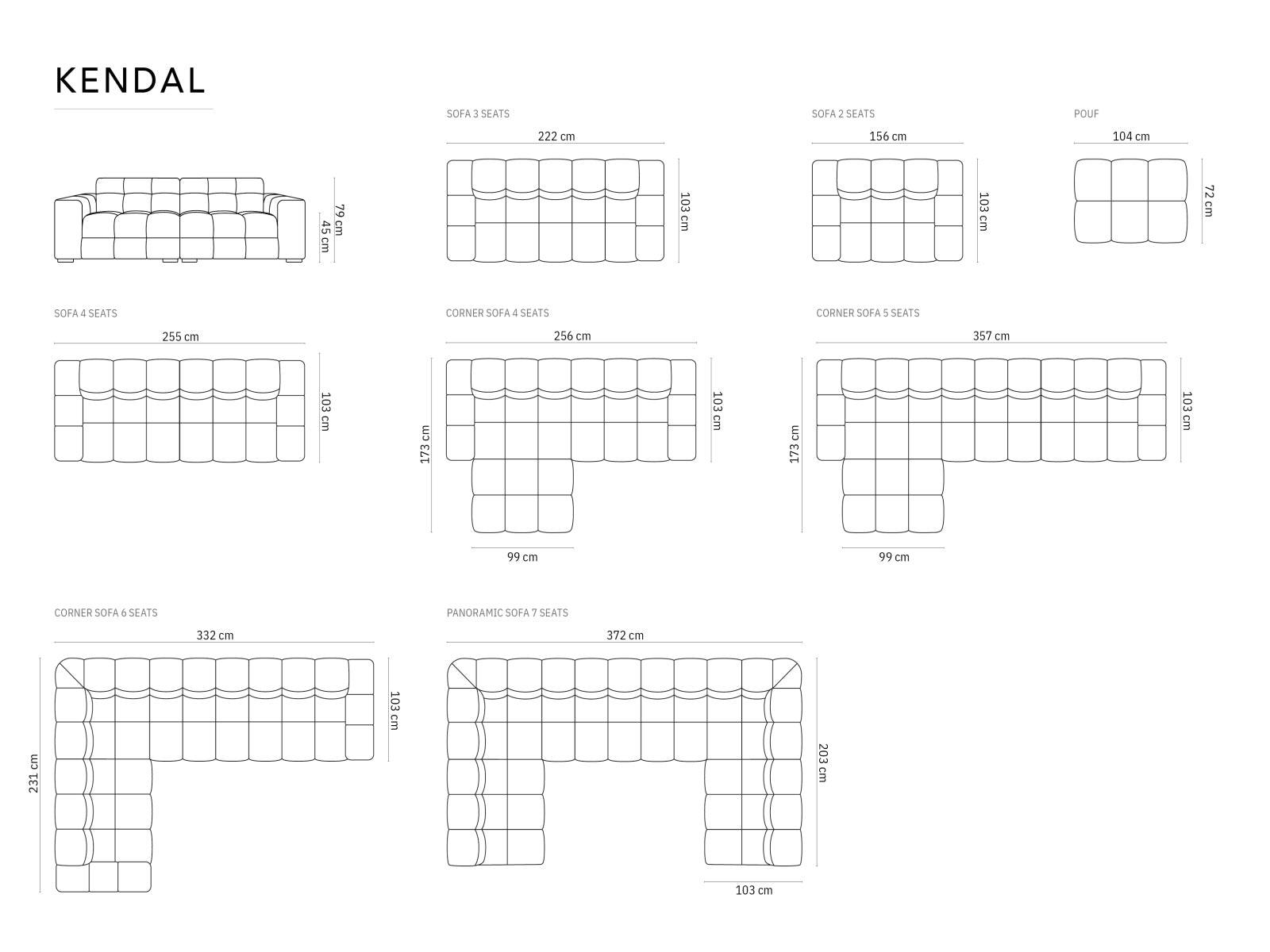 Erleben Sie das Kendal Sofa 3 Sitzer von Micadoni – elegantes Design, luxuriöser Velourstoff und optimaler Komfort für Ihr Wohnzimmer.