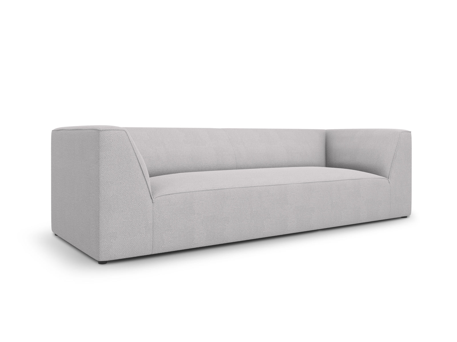 Elegantes Ruby 3-Sitzer Sofa in sanftem Grau, ideal für stilvolle Wohnräume, präsentiert von Micadoni.