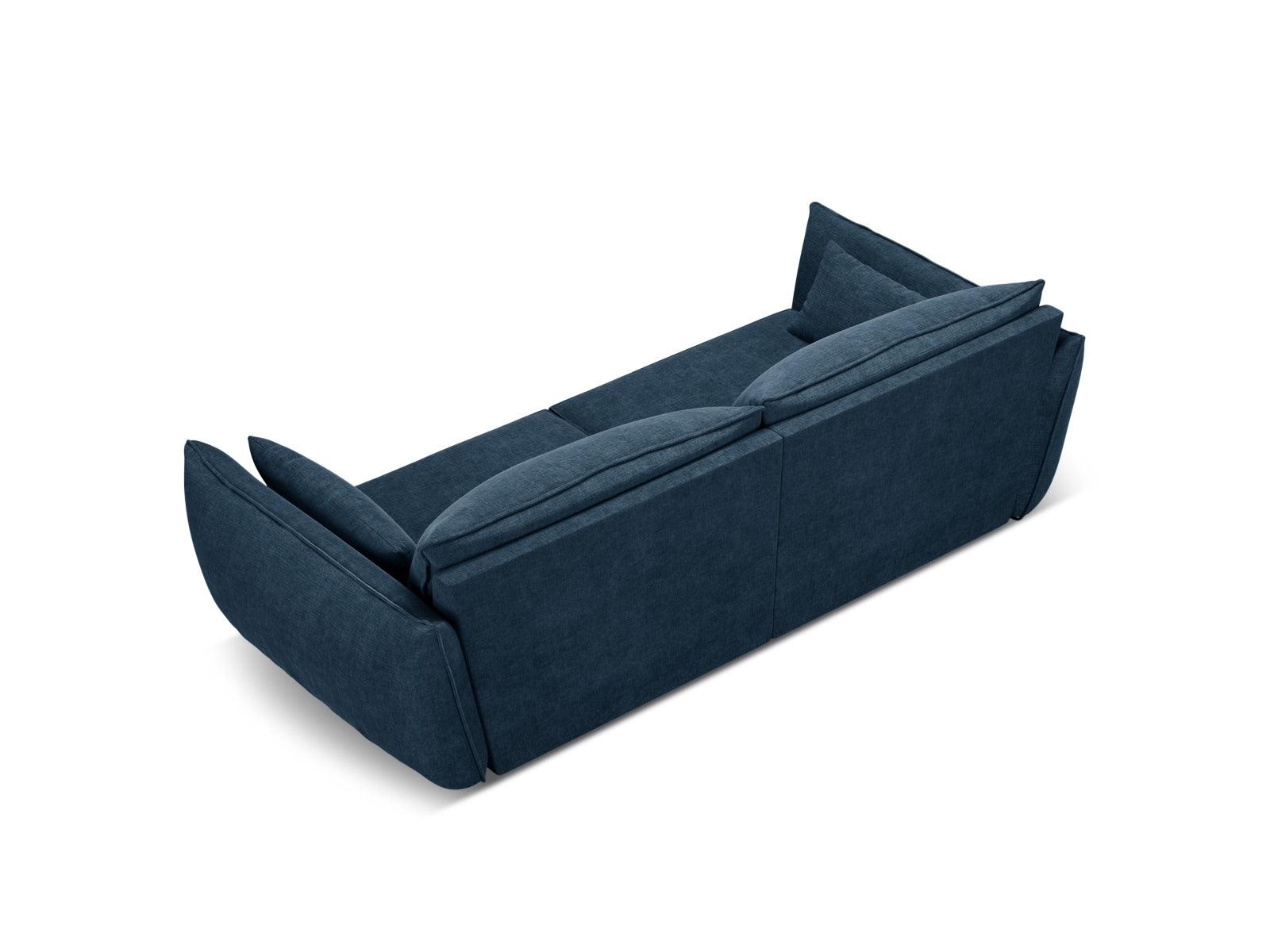 Stilvolles 3-Sitzer Sofa Kaelle in Royalblau von Micadoni, perfekt für moderne Wohnzimmer und entspannte Stunden mit Freunden.