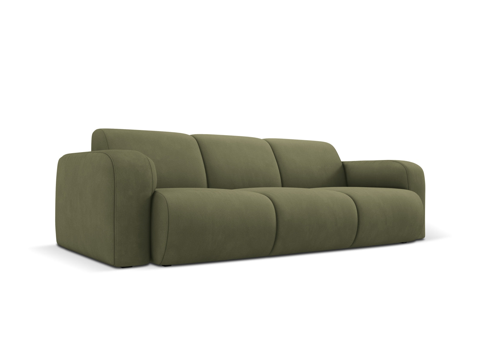 Elegantes 3-Sitzer Sofa Molino in sanftem Lichtgrün, stilvoll und modern, ideal für jedes Wohnzimmer. Hochwertige Verarbeitung von Micadoni.