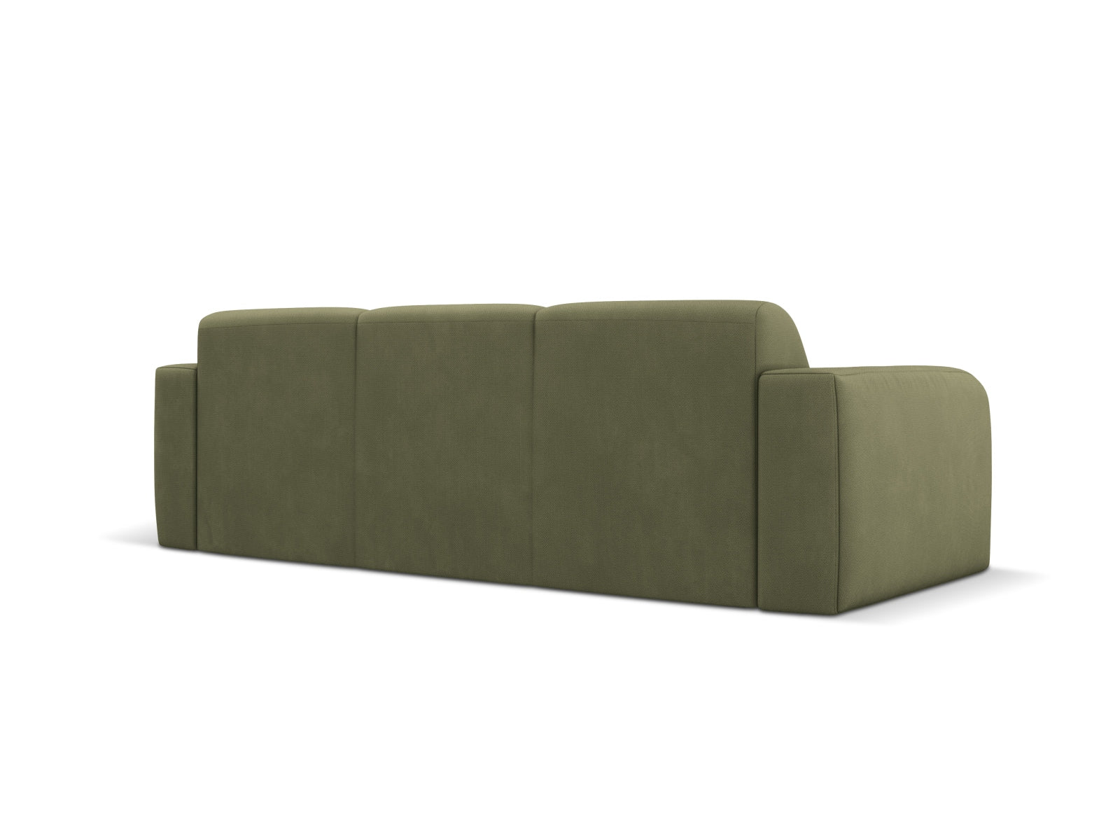 Modernes 3-Sitzer Sofa Molino in zartem Lichtgrün, perfekt für stilvolle Wohnräume. Hochwertige Materialien und elegantes Design von Micadoni.