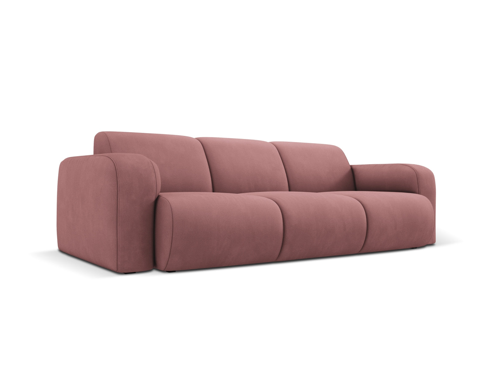 Elegantes 3-Sitzer Sofa Molino in lebhaftem Pink von Micadoni, ideal für stilvolle Wohnräume und gemütliche Abende.
