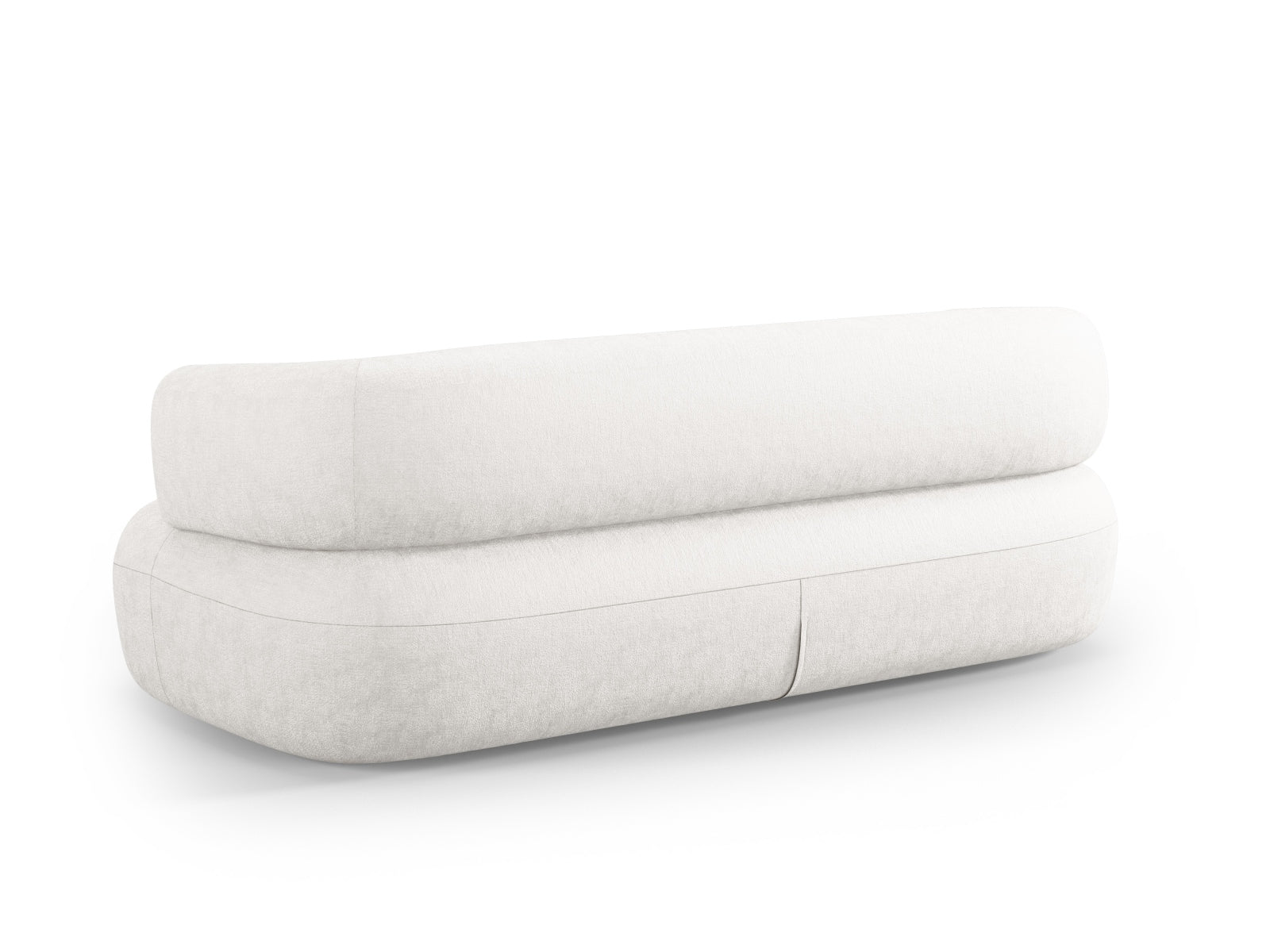 Modernes 3-Sitzer Sofa Jenny in sanftem Beige, perfekt für gemütliche Wohnzimmer. Hochwertige Materialien und stilvolles Design von Micadoni.