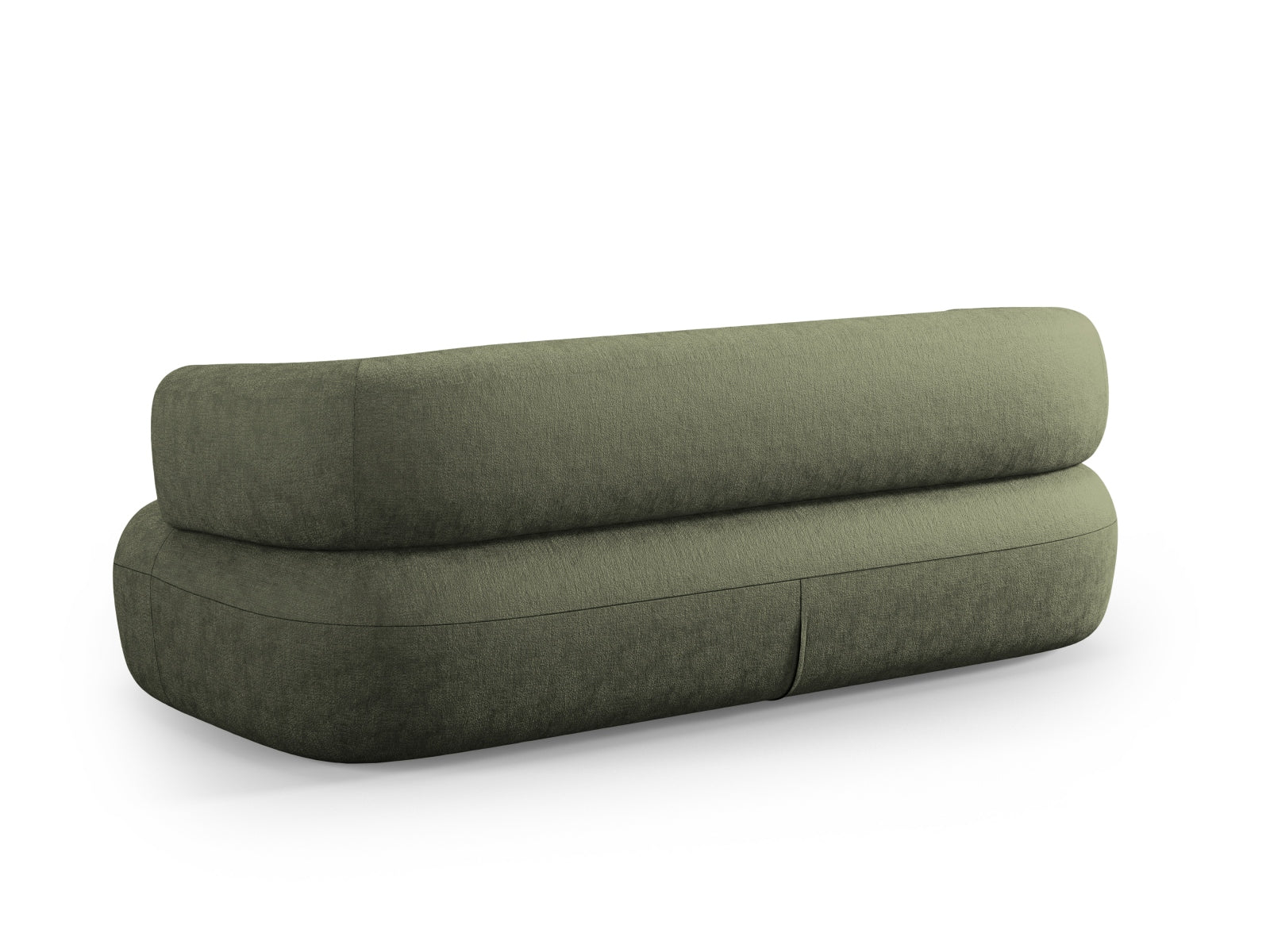 Modernes 3-Sitzer Sofa "Jenny" von Micadoni in sanftem Grün, perfekt für entspannte Stunden und geschmackvolle Einrichtung.