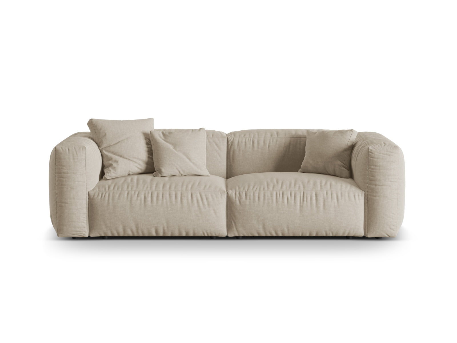 Martina Modulares Sofa 3 Sitzer in Light Beige-Boston präsentiert im Onlineshop von KAQTU Design AG. 3er Sofa ist von Micadoni