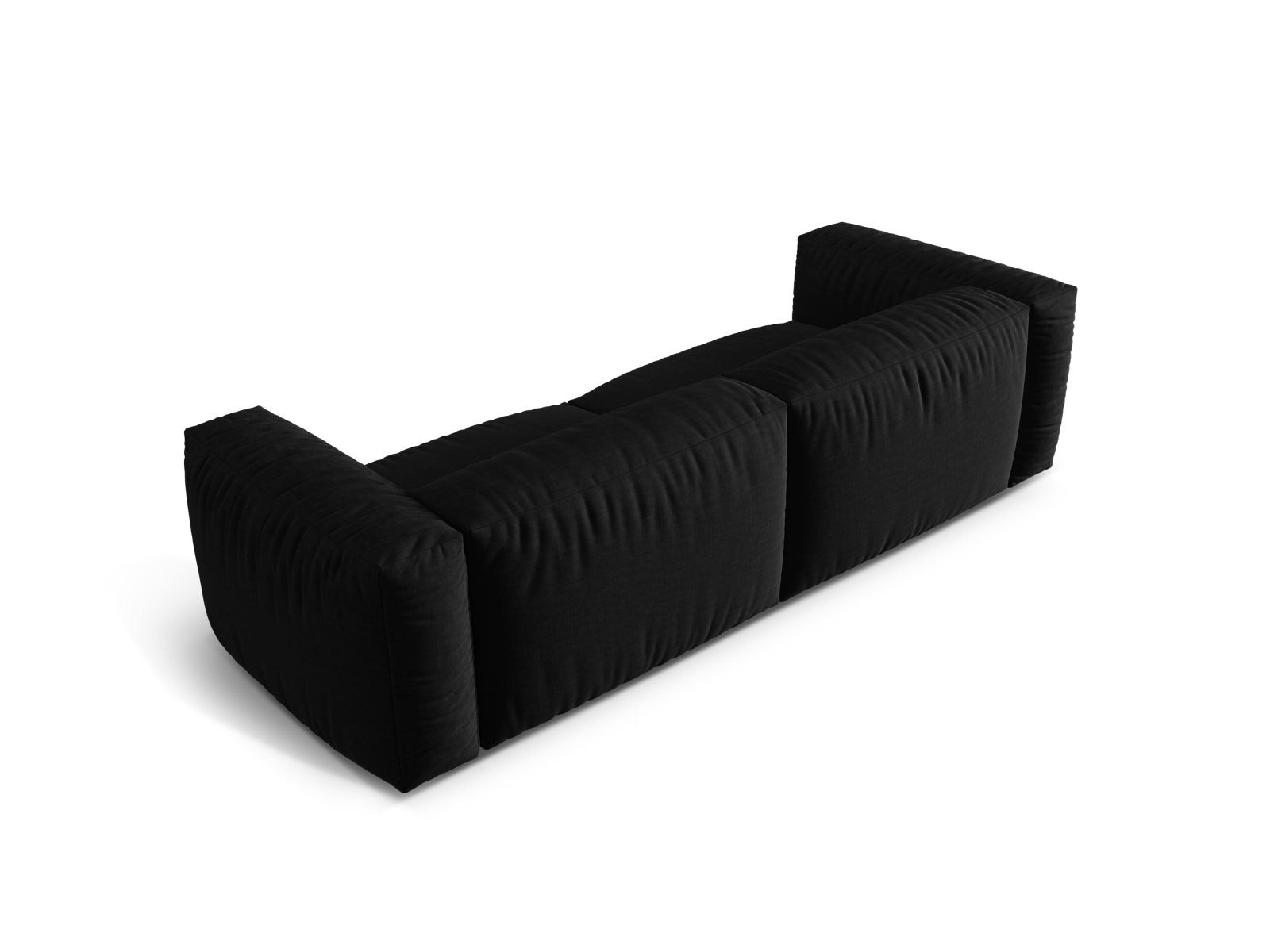 Modernes Martina 3-Sitzer Sofa in Black-Boston, vielseitig und anpassbar, perfekt für jeden Wohnstil von Micadoni.
