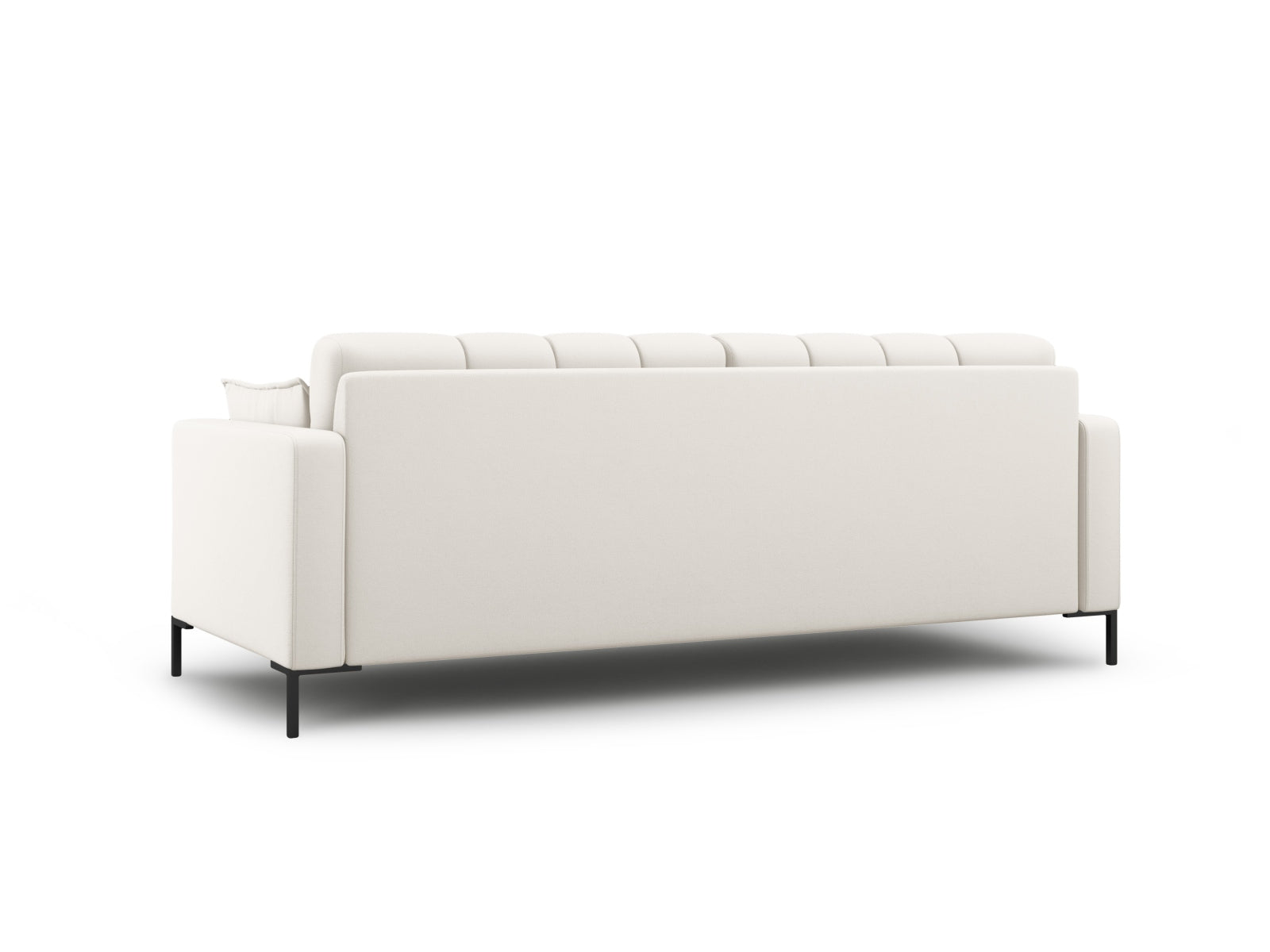 Modernes 3-Sitzer Sofa Mamaia in Beige und Schwarz, perfekt für gemütliche Wohnzimmer. Hochwertige Materialien und elegantes Design von Micadoni.