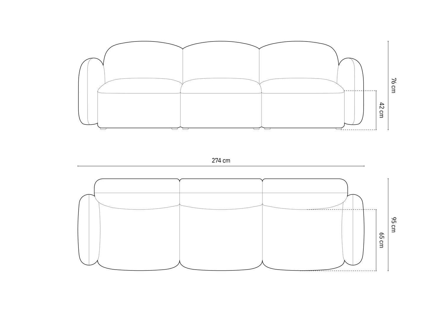 Erleben Sie das stilvolle Blair Velour Sofa 3-Sitzer von Micadoni – ideal für Ihr modernes Zuhause, vereint Eleganz, Komfort und Funktionalität.