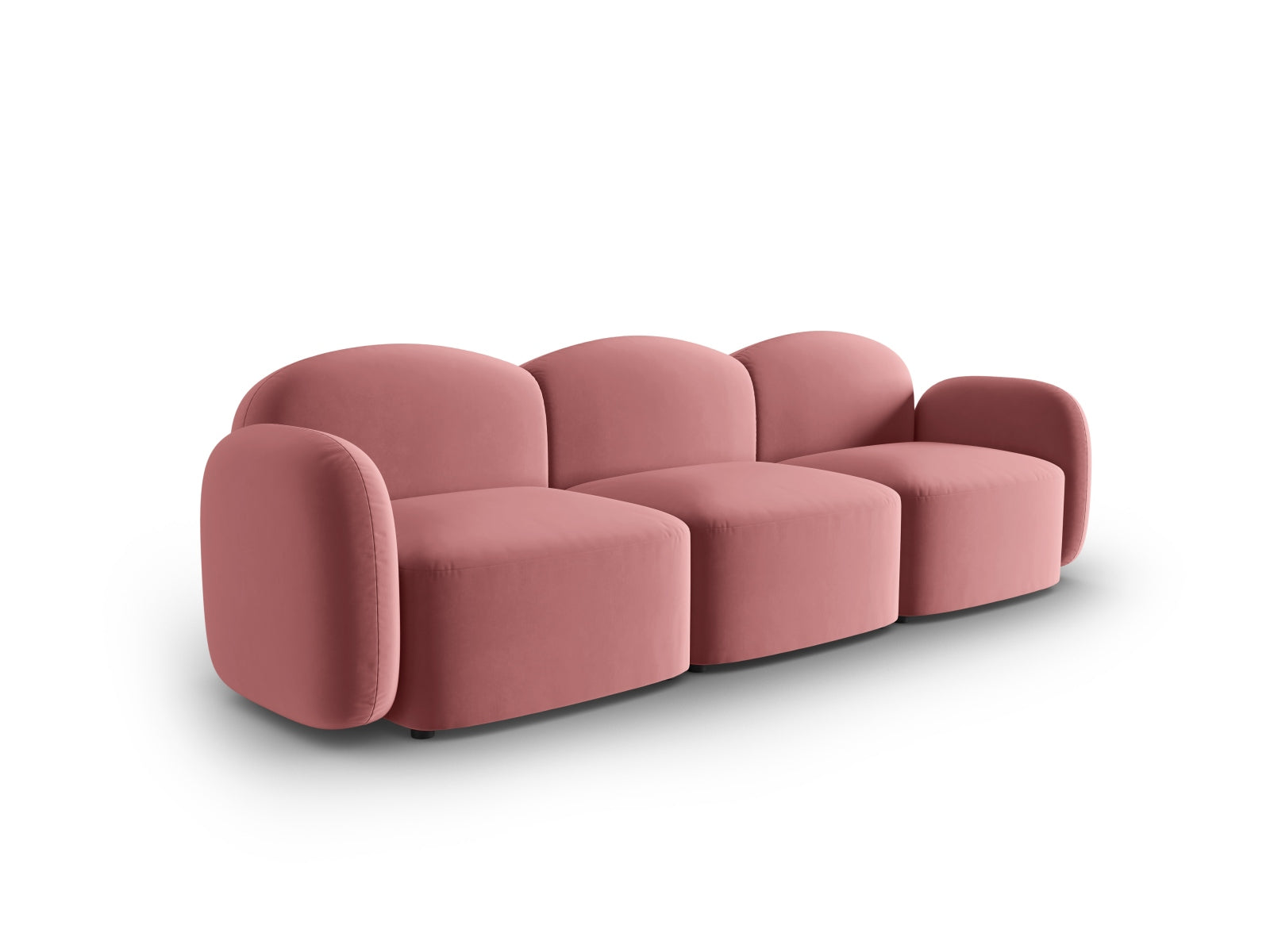 Entdecken Sie das elegante Blair Velour Sofa 3-Sitzer von Micadoni – perfektes Design für Ihr modernes Zuhause, vereint Komfort und Stil.