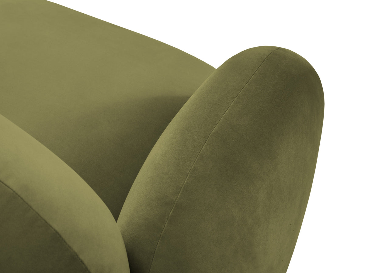Blair Velour Sofa 3 Sitzer in Light Green-Casino präsentiert im Onlineshop von KAQTU Design AG. 3er Sofa ist von Micadoni