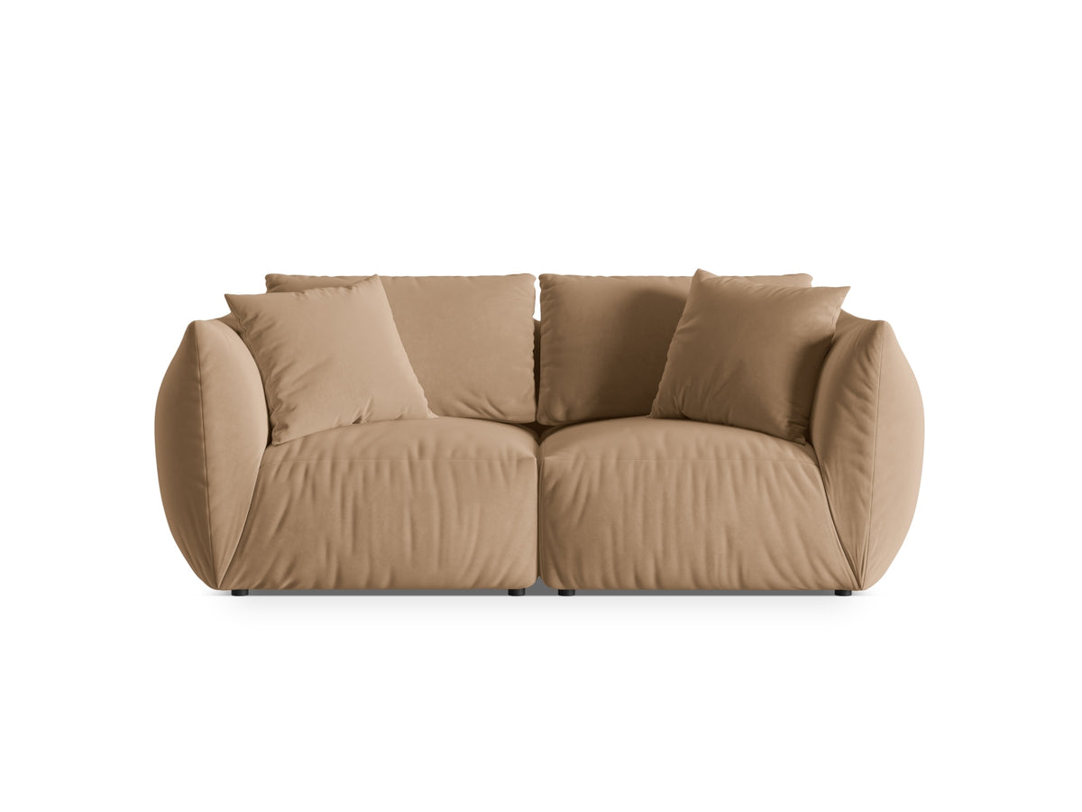 Chris Velour Modular Sofa 3 Sitzer in Sand-Casino präsentiert im Onlineshop von KAQTU Design AG. 3er Sofa ist von Micadoni