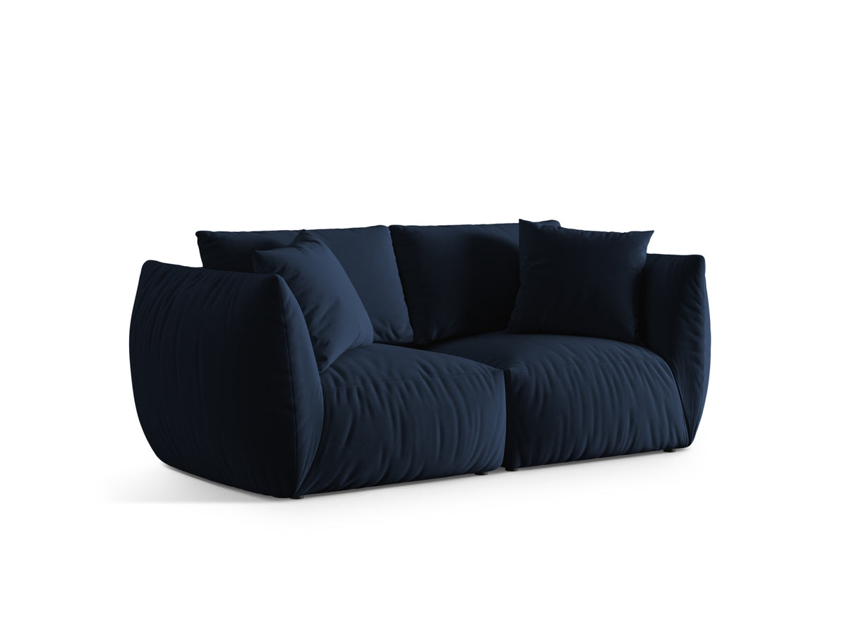 Chris Velour Modular Sofa 3 Sitzer in Royal Blue-Casino präsentiert im Onlineshop von KAQTU Design AG. 3er Sofa ist von Micadoni