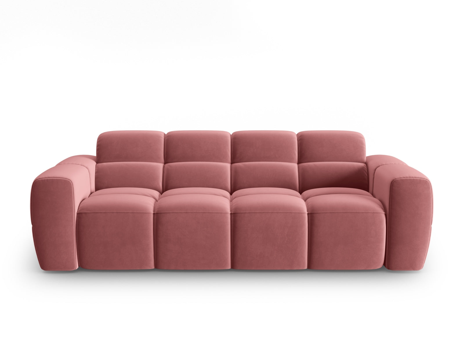 Lisa Velour Sofa 3 Sitzer in Flamingo präsentiert im Onlineshop von KAQTU Design AG. 3er Sofa ist von Micadoni