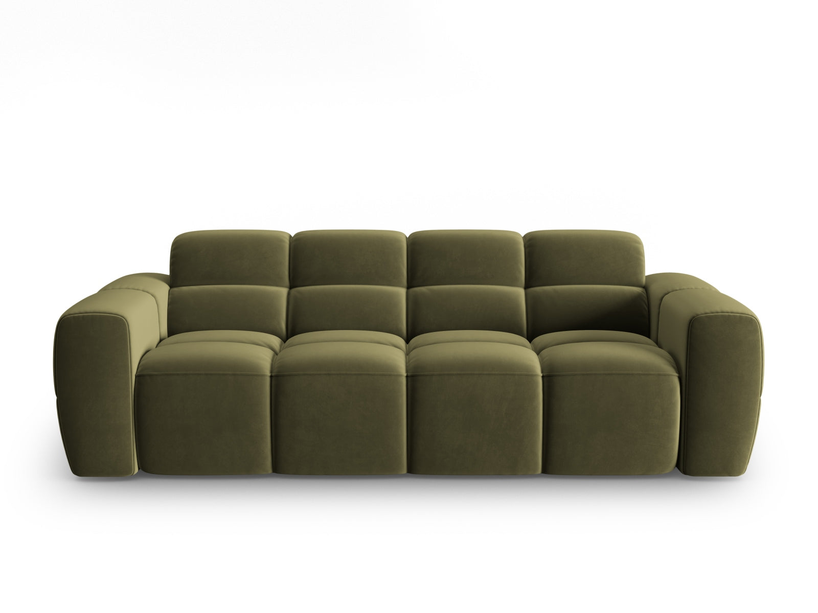 Lisa Velour Sofa 3 Sitzer in Light Green präsentiert im Onlineshop von KAQTU Design AG. 3er Sofa ist von Micadoni