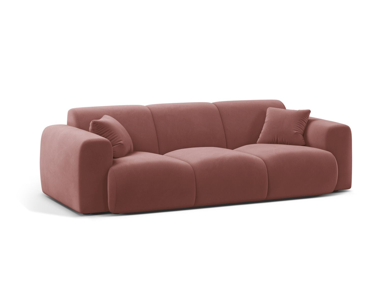Elegantes 3-Sitzer Sofa Molino in stilvollem Flamingo-Casino Design, ideal für moderne Wohnräume und gemütliche Abende.