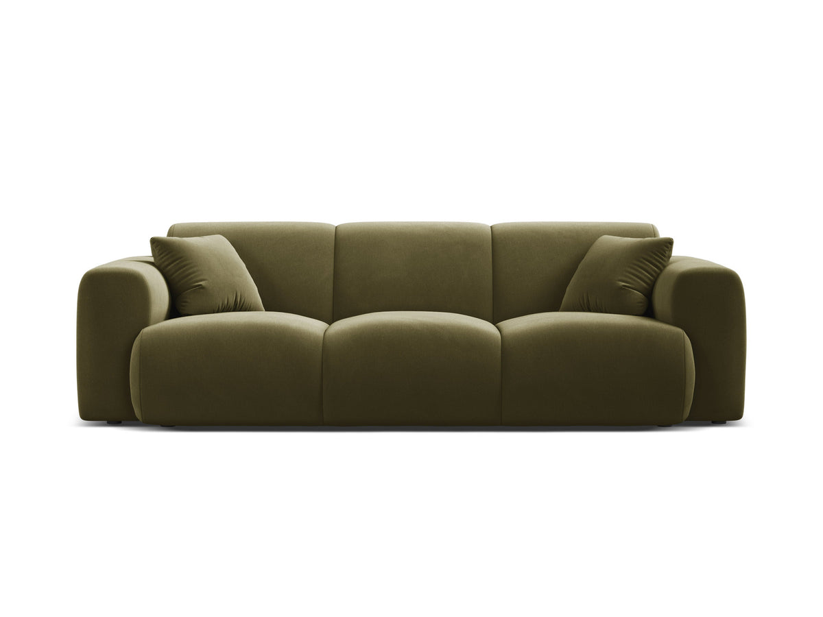 Molino Velour Sofa 3 Sitzer in Light Green-Casino präsentiert im Onlineshop von KAQTU Design AG. 3er Sofa ist von Micadoni