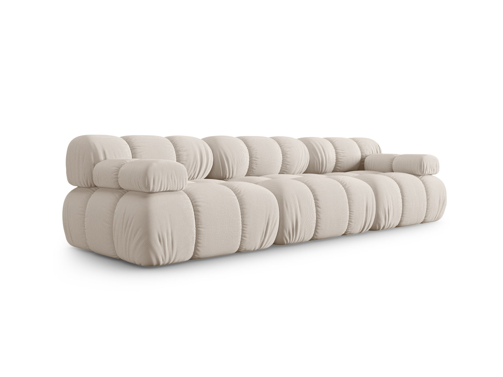 Elegantes Bellis 3-Sitzer Sofa in hellem Beige, ideal für stilvolle Wohnräume. Modulares Design von Micadoni für vielseitige Einrichtung.