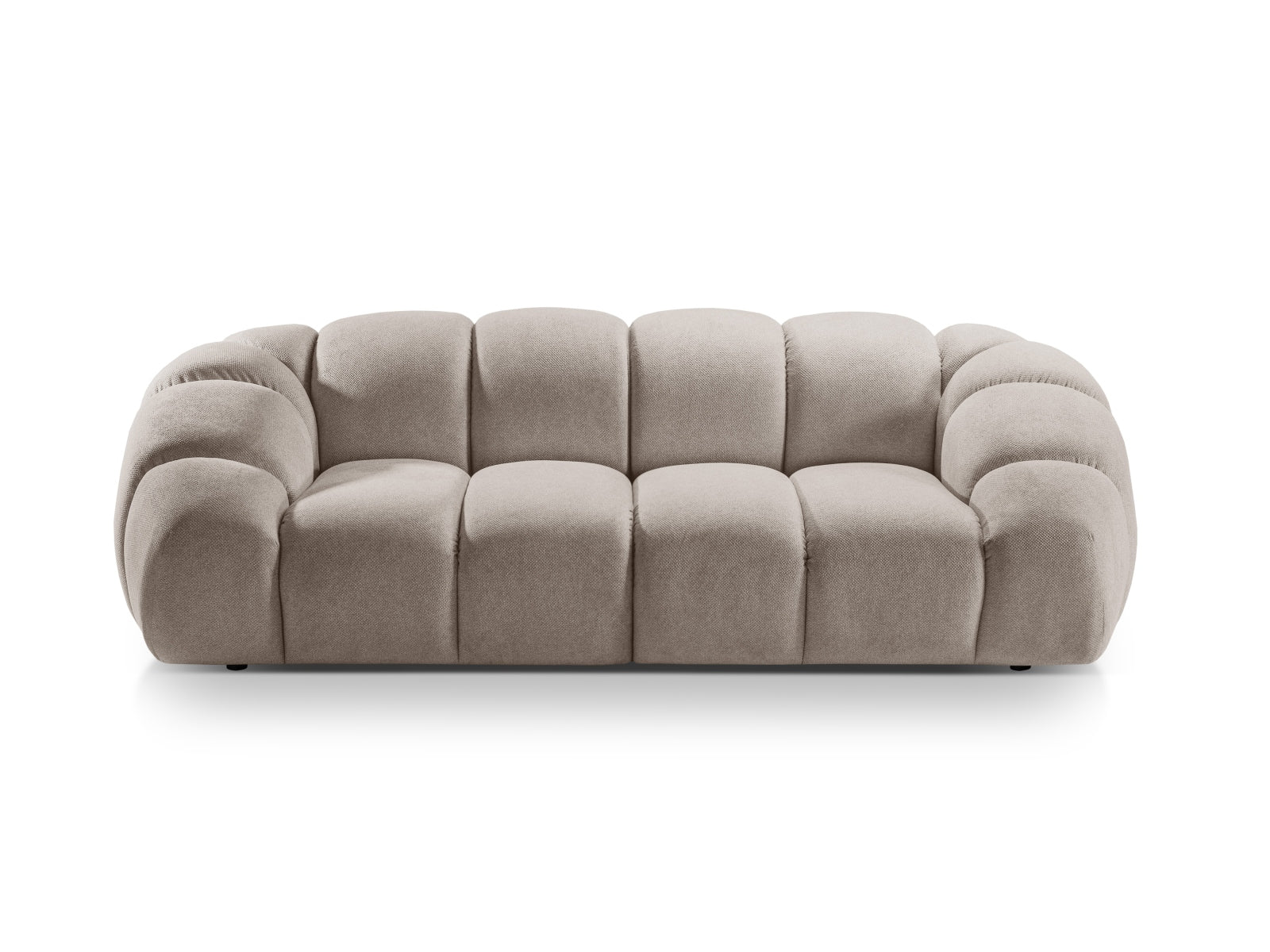 Diana Sofa 3 Sitzer in Dark Beige-Bubble präsentiert im Onlineshop von KAQTU Design AG. 3er Sofa ist von Micadoni