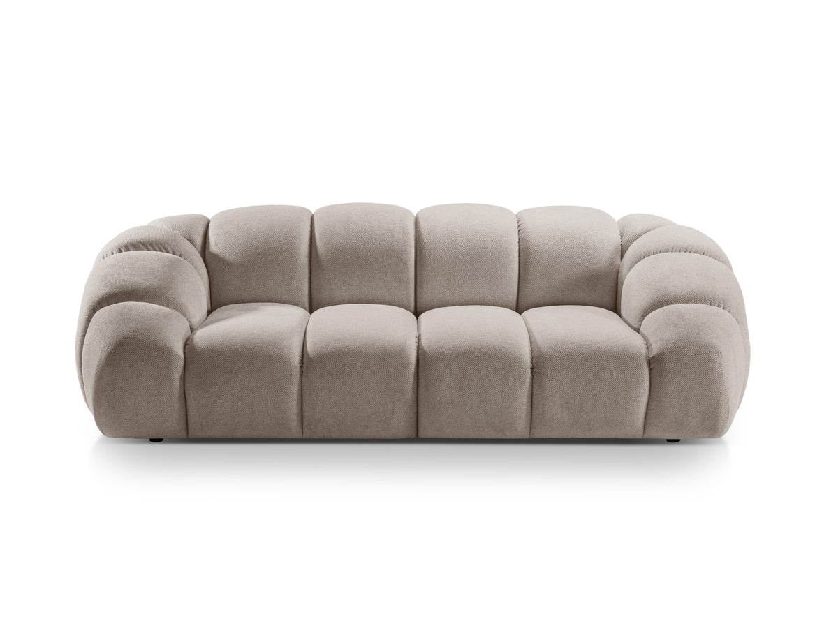 Diana Sofa 3 Sitzer in Dark Beige-Bubble präsentiert im Onlineshop von KAQTU Design AG. 3er Sofa ist von Micadoni