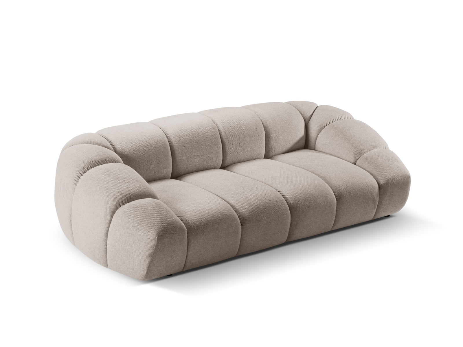 Elegantes 3-Sitzer Sofa "Diana" in edlem Dunkelbeige, ideal für zeitgemäße Einrichtungskonzepte, hergestellt von Micadoni.