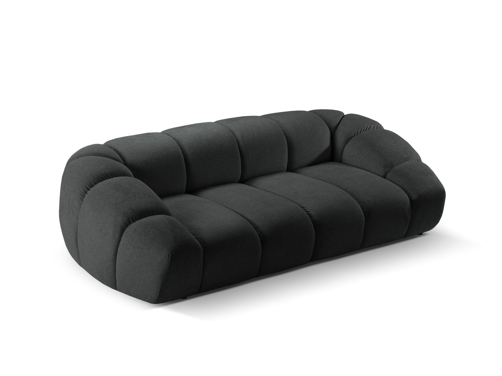 Elegantes 3-Sitzer Sofa "Diana" in Anthrazit von Micadoni, ideal für moderne Wohnzimmer, bietet hohen Sitzkomfort und ansprechendes Design.