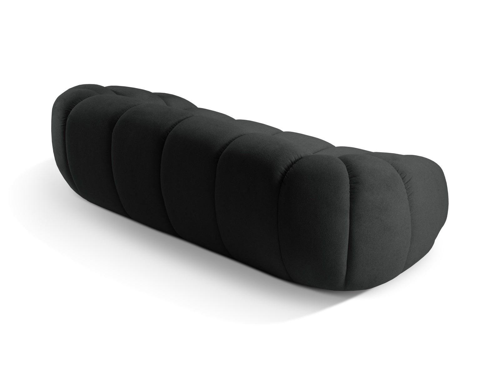 Stylisches 3-Sitzer Sofa "Diana" in edlem Anthrazit von Micadoni, perfekt für zeitgemäße Wohnräume, vereint Komfort und modernes Flair.