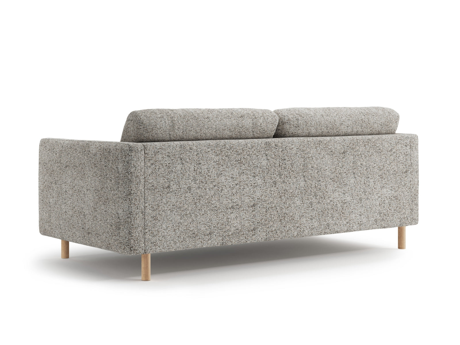 Beige Melange Eden Sofa 3 Sitzer von Micadoni, perfekt für stilvolle Wohnzimmer und gemütliche Entspannung.