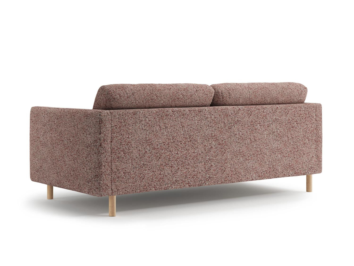 Modernes 3-Sitzer Sofa Eden in sanftem Pink Melange von Micadoni, perfekt für einladende Wohnzimmer und entspannte Stunden.