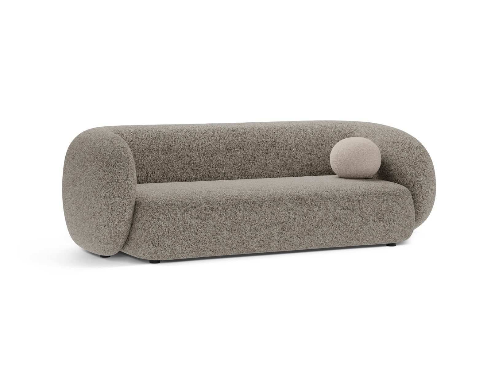 Beige Melange 3-Sitzer Sofa Kate von Micadoni, stilvolles und modernes Design für Ihr Wohnzimmer, präsentiert von KAQTU Design AG.